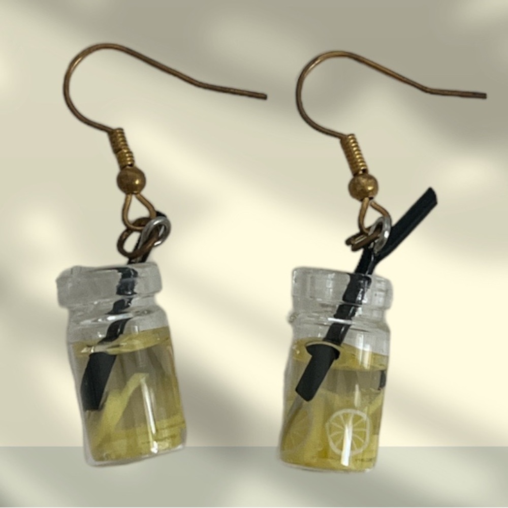 Lemon handmade earrings